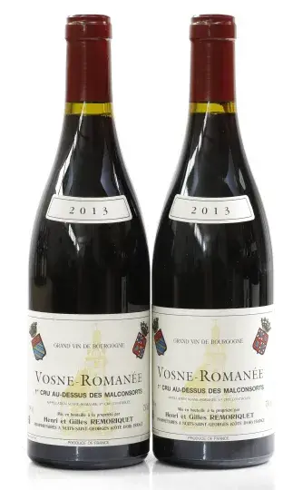 Remoriquet Vosne Romanée Au Dessus Malconsorts 1er Cru 2013