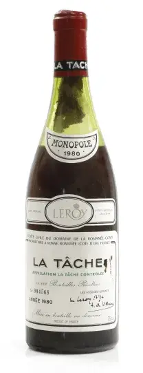 Domaine de la Romanee-Conti La Tache Grand Cru 1980