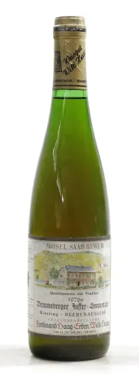 Weingut Willi Haag Brauneberger Juffer Sonnenuhr Riesling Beerenauslese 1976