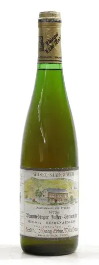 Weingut Willi Haag Brauneberger Juffer Sonnenuhr Riesling Beerenauslese 1976