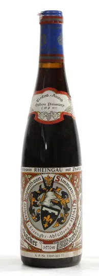 Weingut Freiherr Langwerth von Simmern´sches Rentamt Erbacher Marcobrunn Riesling Trockenbeerenauslese 1976