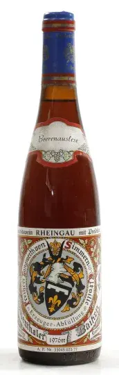 Weingut Freiherr Langwerth von Simmern´sches Rentamt Rauenthaler Baiken Riesling Beerenauslese 1976