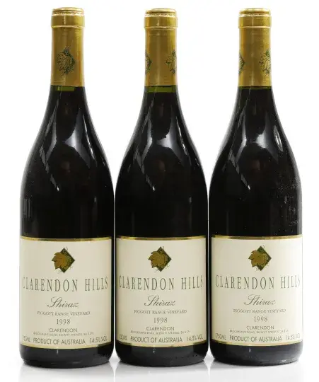 Clarendon Hills Shiraz Piggott Range Vineyard 1998