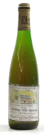 Weingut Willi Haag Brauneberger Juffer Sonnenuhr Riesling Beerenauslese 1976