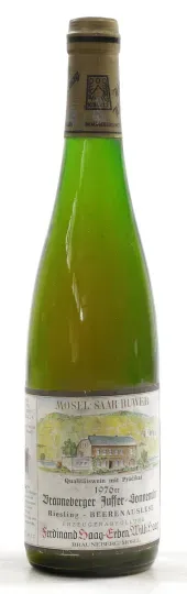 Weingut Willi Haag Brauneberger Juffer Sonnenuhr 雷司令逐粒精选葡萄酒 1976