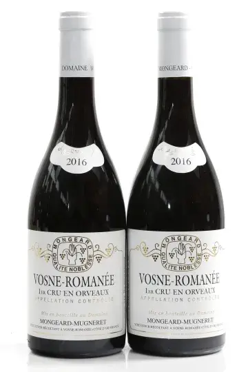 Mongeard-Mugneret Vosne Romanee Les Orveaux 1er Cru 2016