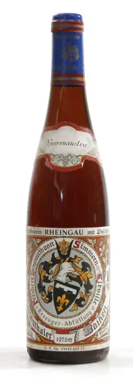 Weingut Freiherr Langwerth von Simmern'sches Rentamt Rauenthaler Baiken Riesling Beerenauslese 1976