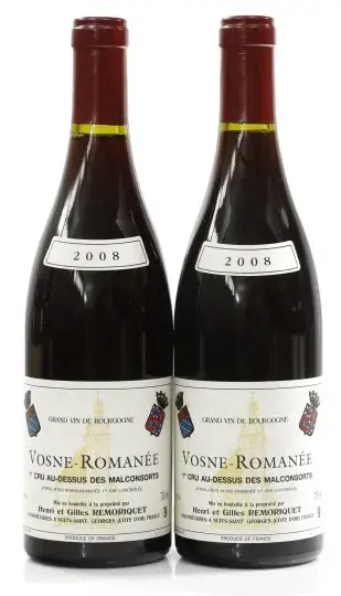 Remoriquet Vosne Romanée Au Dessus Malconsorts 1er Cru 2008