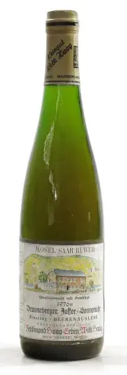 Weingut Willi Haag Brauneberger Juffer Sonnenuhr Riesling Beerenauslese 1976