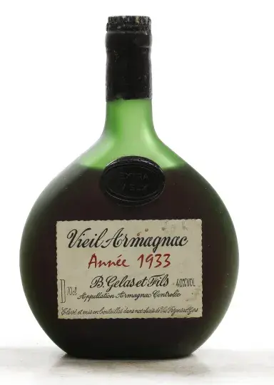 Gelas, B. & Fils Vieil Armagnac 1933