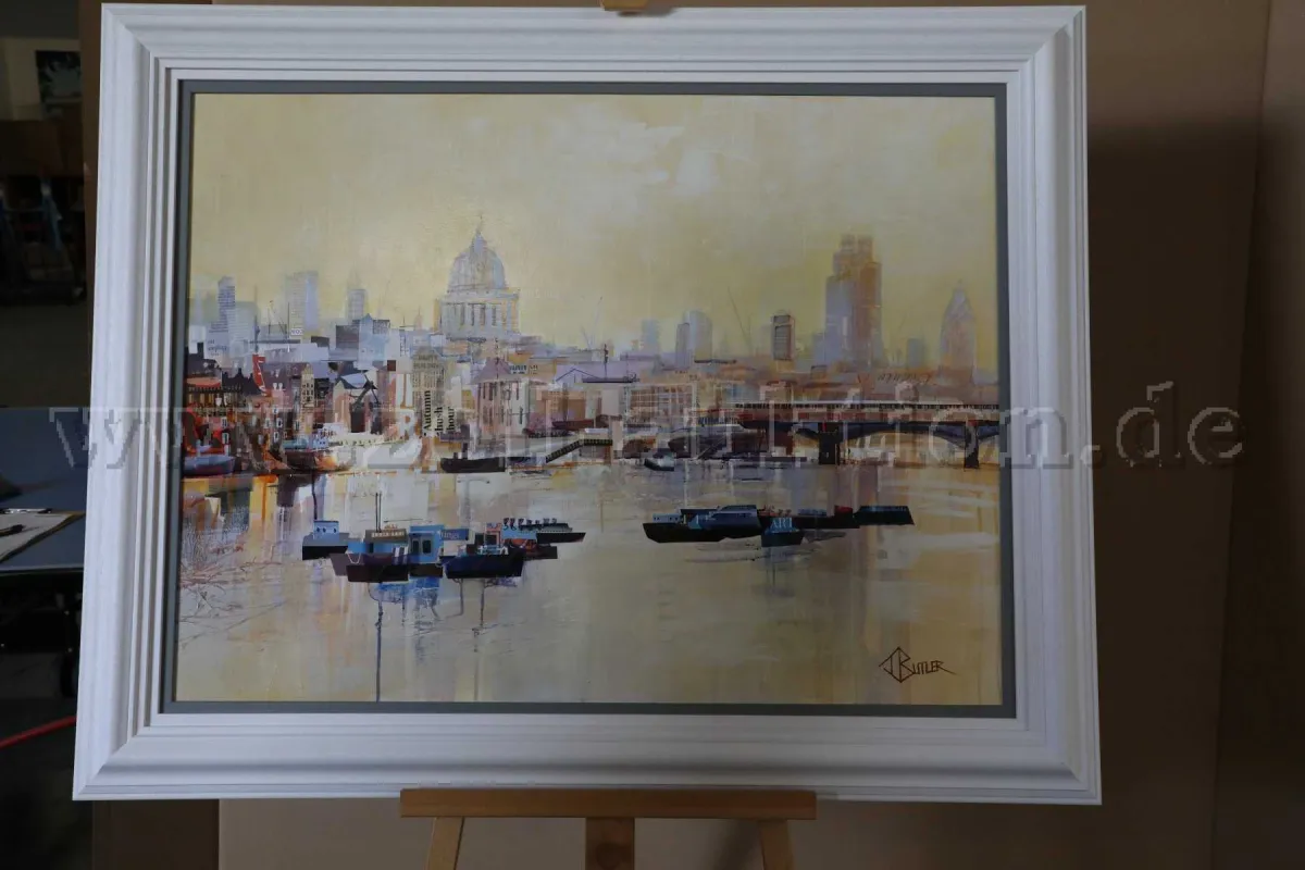1 Gemälde / Collage "Thames Hush Hour "