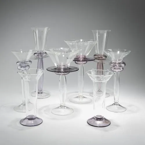Bořek Šípek – Huit verres de la série 'Enrico', 1988 (design)