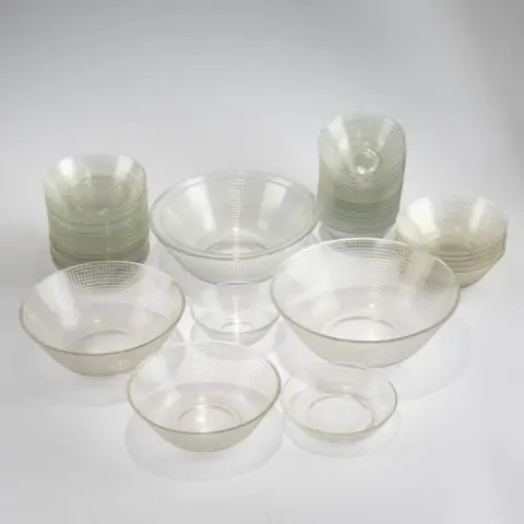 Wilhelm Wagenfeld – Lot de 45 coupes 'Greifswald', 1938 (design)