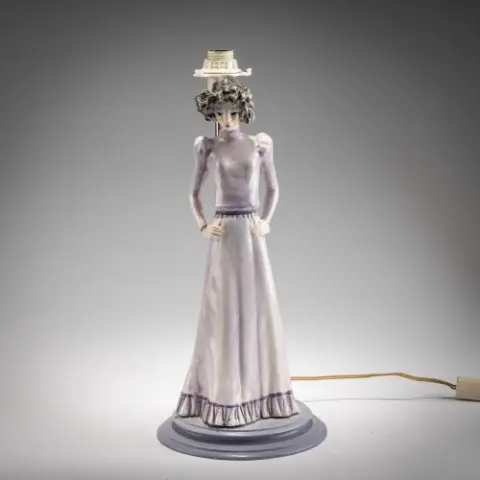 Tarcisio Tosin – Pied de lampe figuratif, années 1930 (projet)