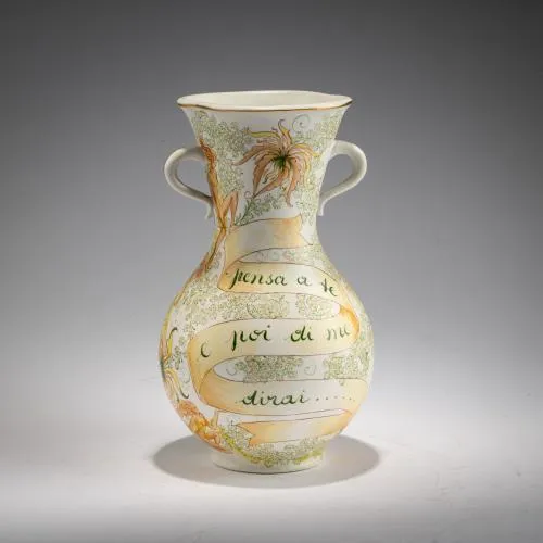 Vase à anse 'Pensa a te', années 1960 (modèle)