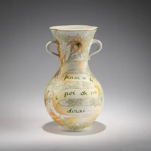 Vase à anse 'Pensa a te', années 1960 (modèle)