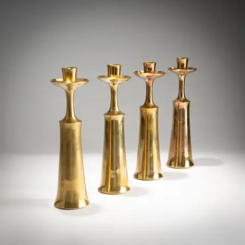 Jens Harald Quistgaard – Vier kandelaars, jaren 1930 (ontwerp)