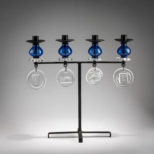 Erik Höglund – Four-flame candlestick, 1950s/60s (design)