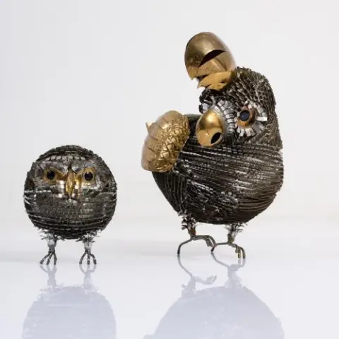 Sergio Bustamente (attribué) – Hibou et perroquet, années 1960 (design)
