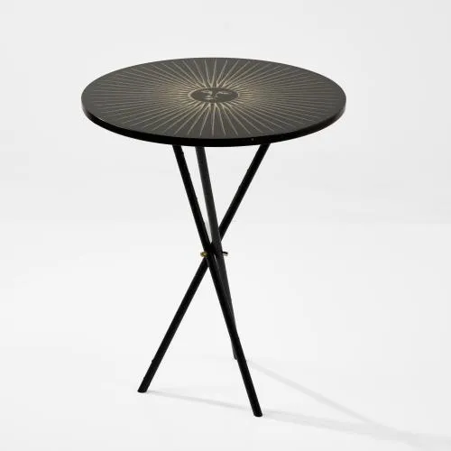 Piero Fornasetti – Table d'appoint ronde 'Sole', années 1950 (design)