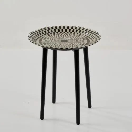Barnaba Fornasetti, Piero Fornasetti – 'Egocentrismo' tray on folding stand, 1950s (design)