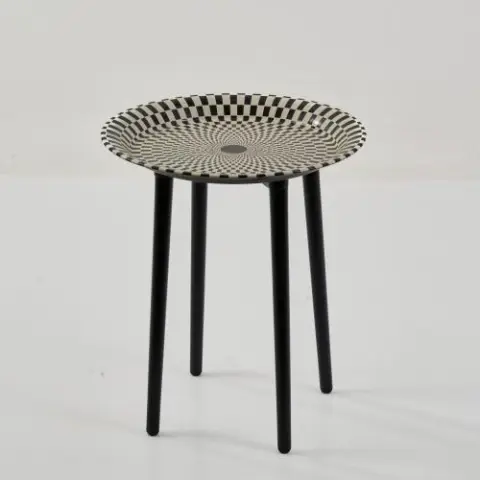 Barnaba Fornasetti, Piero Fornasetti – Plateau 'Egocentrismo' sur support pliable, années 1950 (projet)