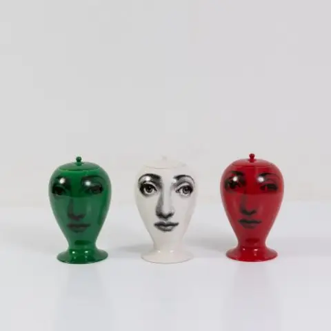 Barnaba Fornasetti – Trois vases couverts 'Buonanotte', années 2000 (modèle)