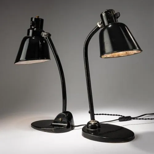 Twee bureaulampen, circa 1930 (ontwerp)