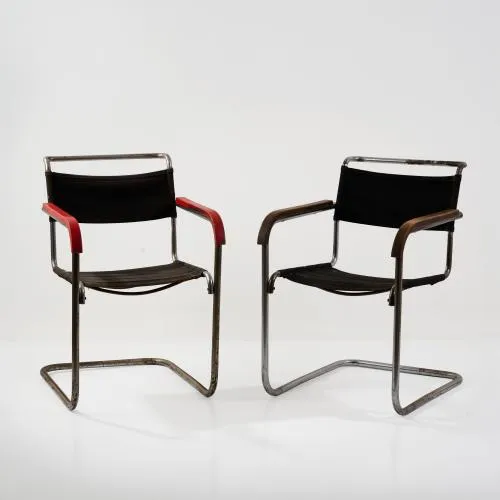 Marcel Breuer – Zwei Freischwinger, 1930er Jahre (Entwurf)
