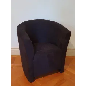 Cocktailfauteuil microvezel - donkerblauw