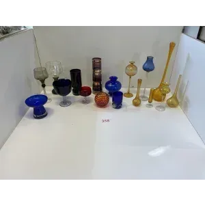 Lot de décoration en verre