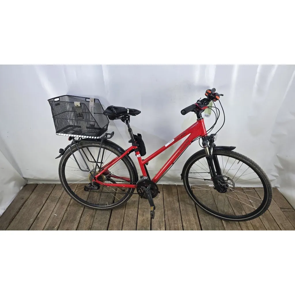 Trekkingfiets (damesfiets) Bike Manufaktur, rood