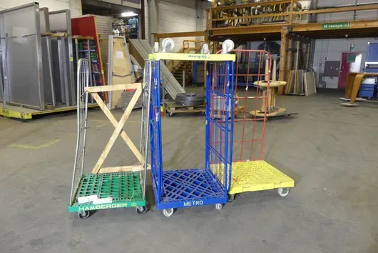 4x transport trolleys