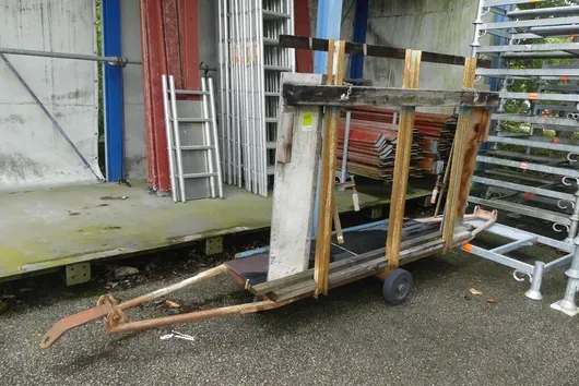 Transport trolley, with contents