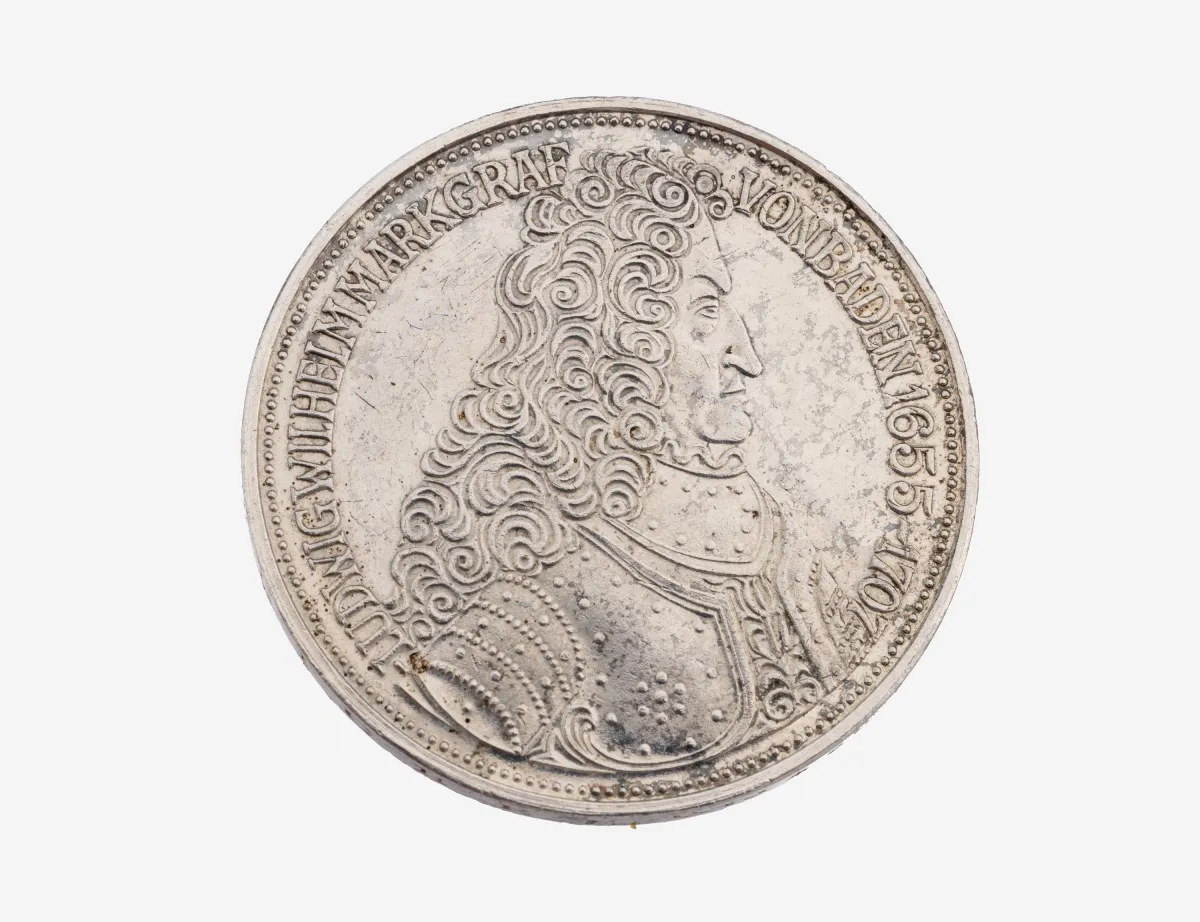 Silbermünze, 5 Mark, Deutschland, 1955, Markgraf von Baden