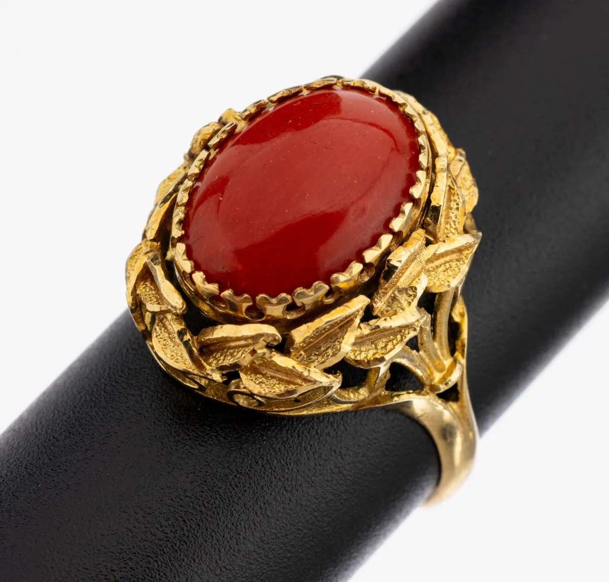 Bague en or 18 ct turquoise-corail, or 750/000, originale, monture cassée