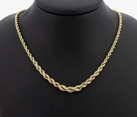 Collier en or 14 ct, or 585/000, dégradé, L. env. 46 cm, fermoir à ressort, env. 8,0 g