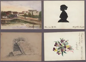 Cassette Stammbuch – de Charlotte Brestel à Vienne. 1842-1852.