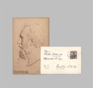 Haeckel, Ernst – Foto mit Widmung + Beigabe. 1880