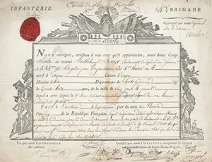 Kellermann, François-Christophe – Brief als Maréchal de l'Empire, 1806, und Beigabe