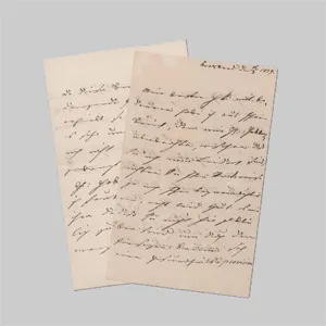 Ernst II, duc de Saxe-Cobourg-Gotha – Lettre autographe de Dresde. 1839