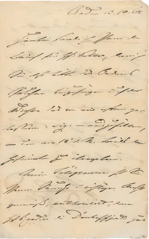 Wilhelm I., Deutscher Kaiser – 2 eigenhändige Briefe. 1868