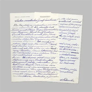 Scheibe, Richard – List do malarza Heinricha Grafa von Lucknera. 1962