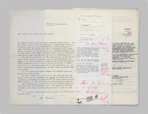 Bernauer, Rudolf – Brief an Prof. Hans Knudsen + Beigabe Rudolf Forster
