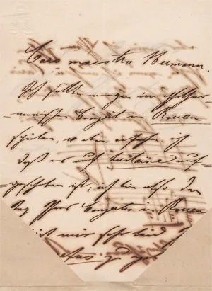 Döhler, Theodor – Brief an den Liszt-Schüler Hermann Cohen. 1838