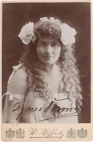 Sorma, Agnes – 4 Autographen. 1884-1897