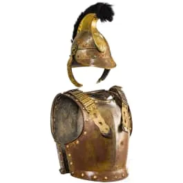 Elmo M 1842/48 e corazza per truppa dei corazzieri