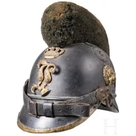 Elmo Raupenhelm M 1868 per truppa di fanteria