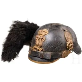 Casque à chenille M 1868 pour officiers d'infanterie