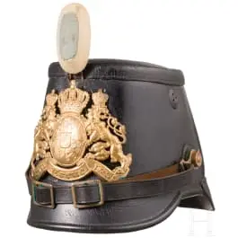 Tschako M 1895 per la truppa del 2° battaglione cacciatori, datato 1902